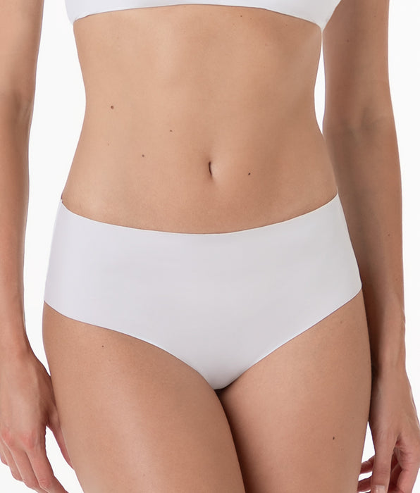 Lovable Slip Midi Second Skin Micro in microfibra, bianco