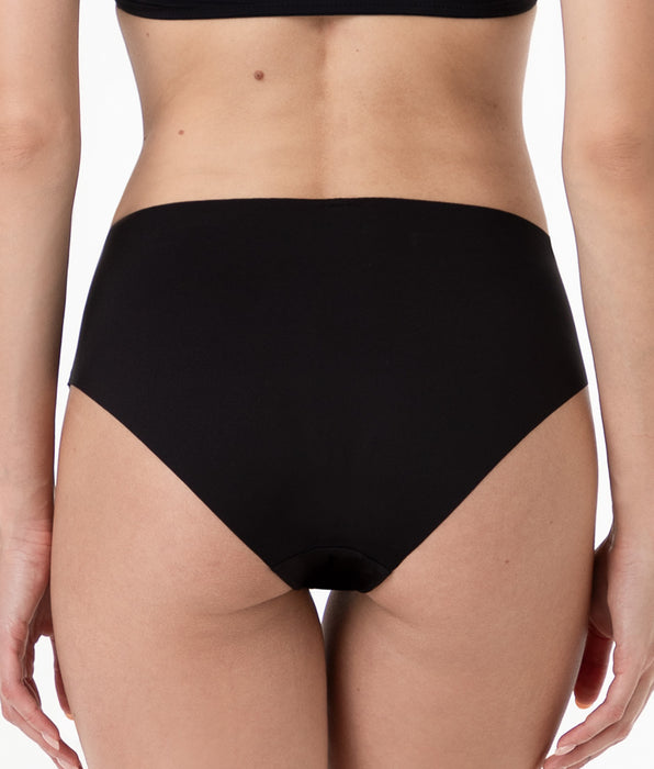 Lovable Midi Brief Second Skin Micro in microfiber, black