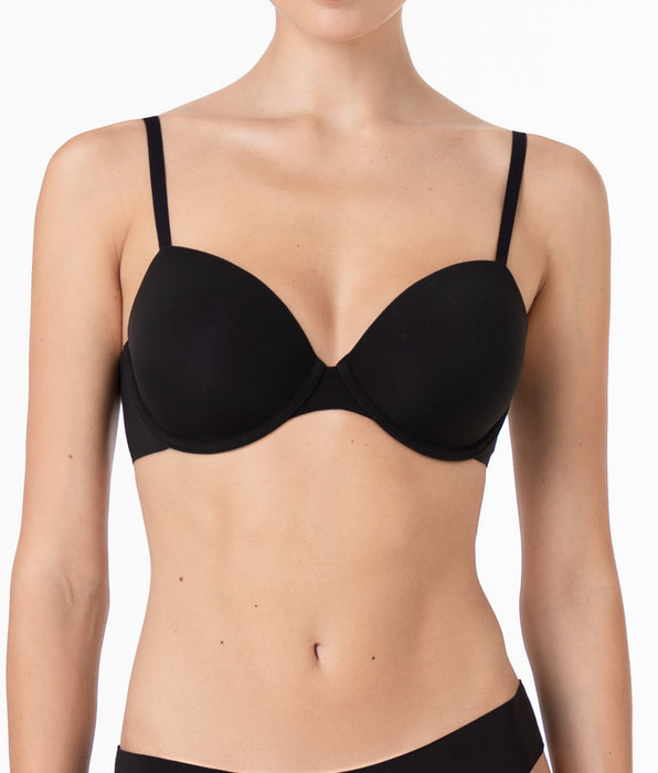 Lovable Underwire Bra Invisible Essence in microfiber, black