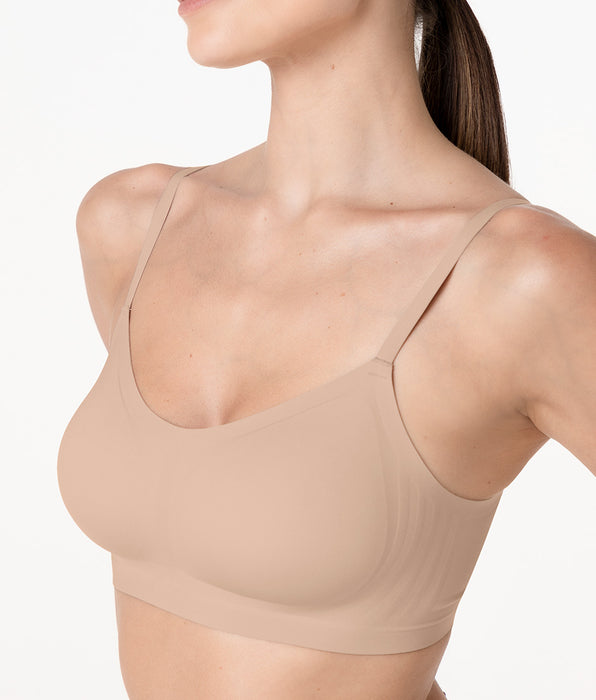 Lovable Wirefree Bralette Invisible Fusion in Microfiber, light nude