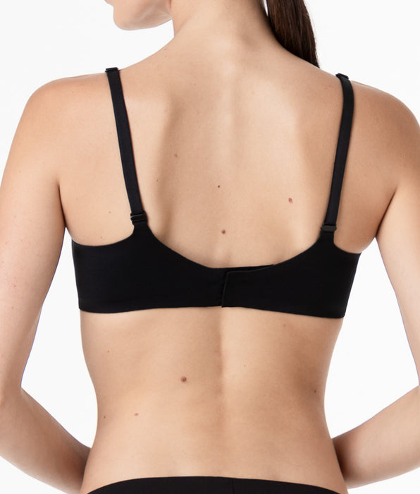 Lovable Underwire Bra Non-Padded Invisible Essence in microfiber, black
