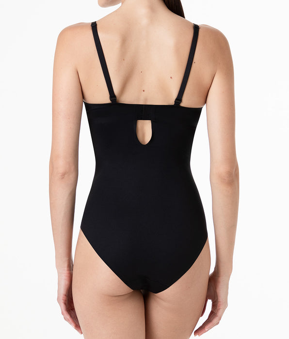 Lovable Underwire Bodysuit Invisible Essence in microfiber, black