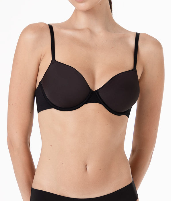 Lovable Underwire Spacer Cup Bra Invisible Breeze in Microfiber, black