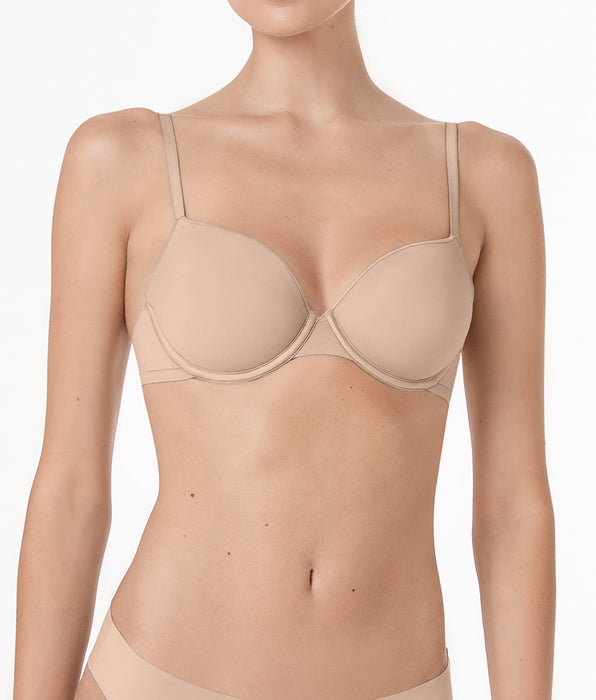 Lovable Underwire Spacer Cup Bra Invisible Breeze in Microfiber, light nude