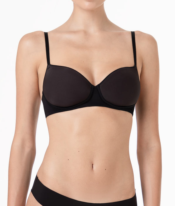 Lovable Wirefree Spacer Cup Bra Invisible Breeze in Microfiber, black