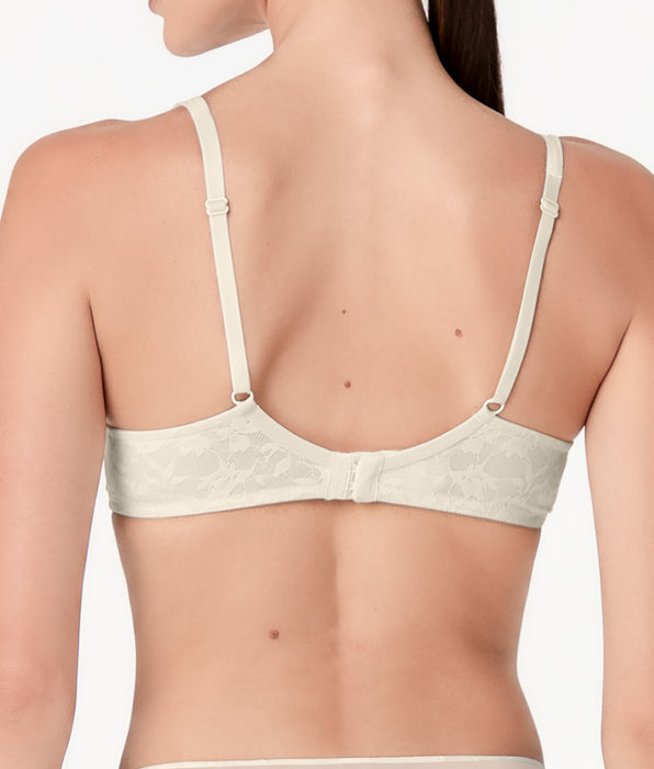 Lovable Blossom Lace Padded Underwired Bra in lace, ivory