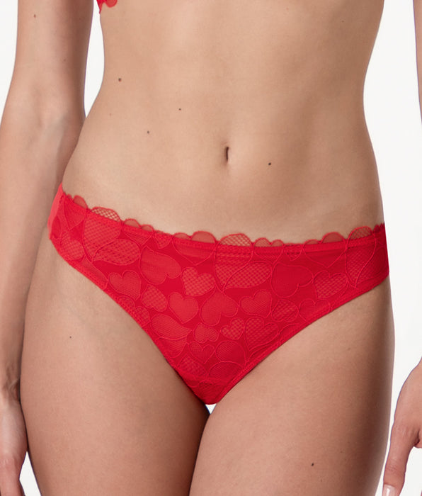 Lovable Perizoma Romance Hearts in tulle, rosso cuori