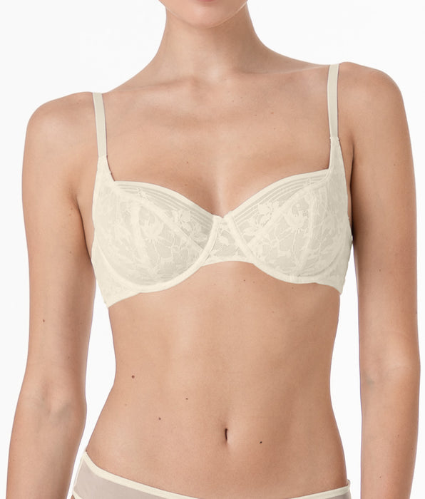 Lovable Blossom Lace underwired bra in ivory
