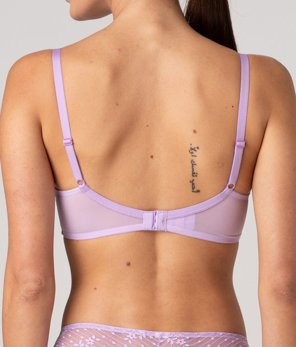 Lovable Underwired Balconette Bra Spring Lace in Lace, lavender
