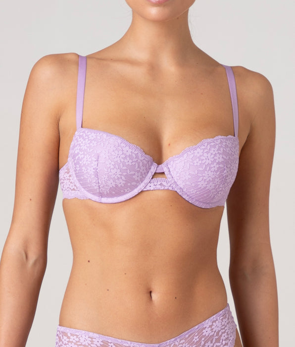 Lovable Underwired Push-Up Bra Spring Lace in Lace, lavender