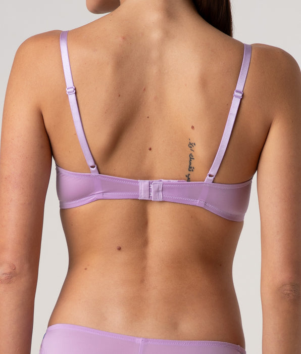 Lovable Wireless Triangle Bra Fairytale Embroidery in Embroidered Tulle, lavender floral