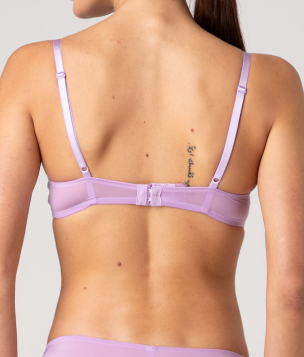 Lovable Padded Underwired Bra Fairytale Embroidery in Embroidered Tulle, lavender floral