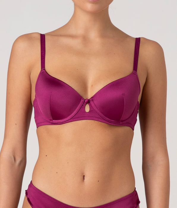 Lovable Padded Underwired Bra Chic Micro in Microfibre, raspberry purple