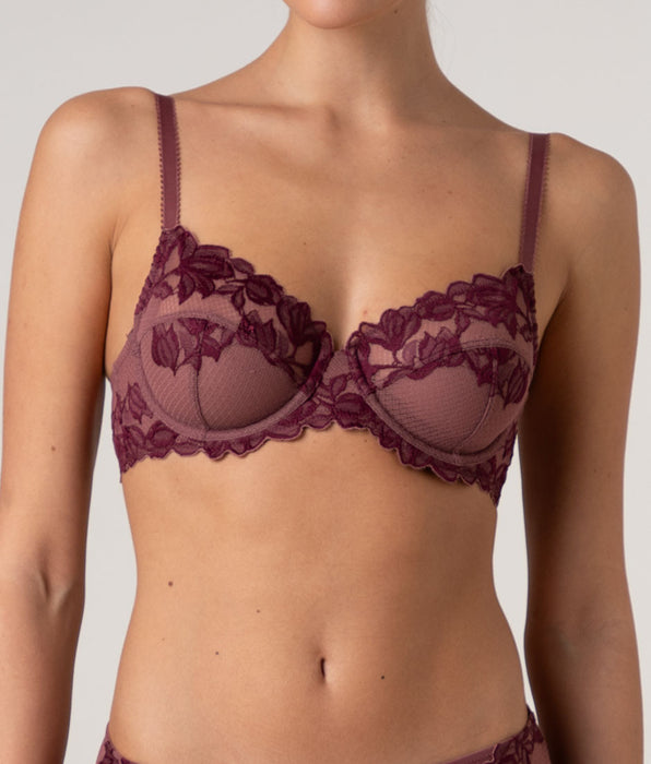 Lovable Elegant Muse Lace Underwired Bra, amaranto red and wine