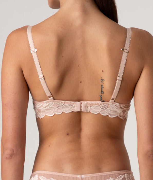 Lovable Elegant Muse Padded Underwired Bra, pearled ivory and pink