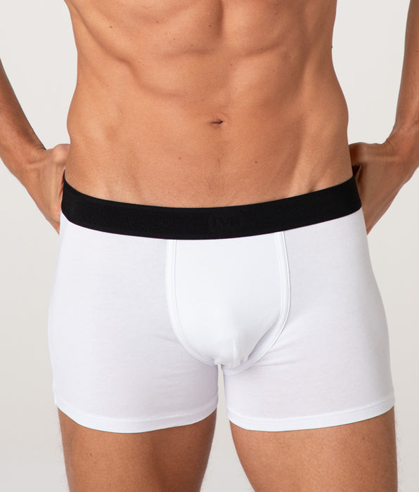 Lovable Signature Cotton Pima Stretch Cotton Boxer, White