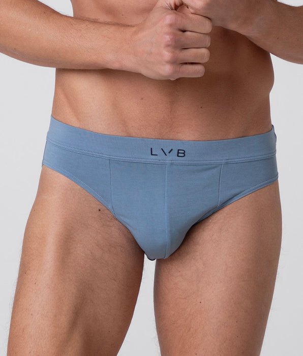 Lovable Modern Cotton Modal Briefs, light blue