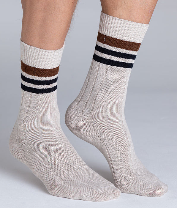 Lovable Fancy Bamboo Short Socks, beige