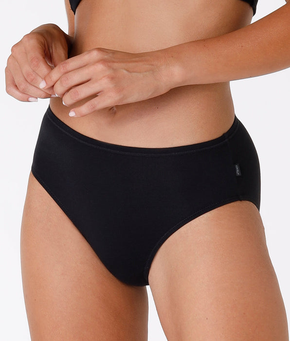 Lovable Lovely black midi briefs in velvety modal cotton
