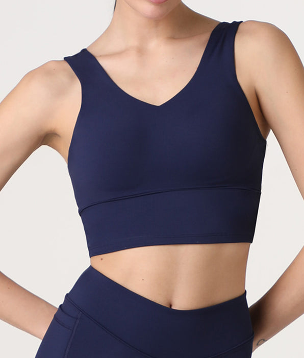 Lovable Active Comfort Crop Top Sports Bra, midnight blue