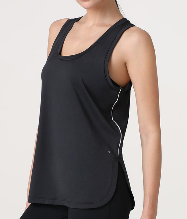 Lovable Active Comfort Breathable Sports Tank Top, black