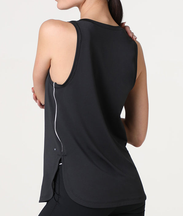 Lovable Active Comfort Breathable Sports Tank Top, black