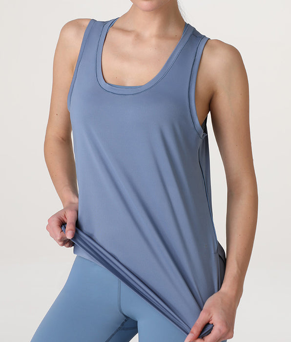 Lovable Active Comfort Breathable Sports Tank Top, powder blue