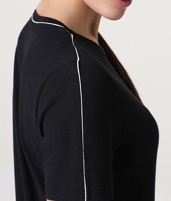 Lovable Active Comfort Thermoregulating Crew Neck T-Shirt, black