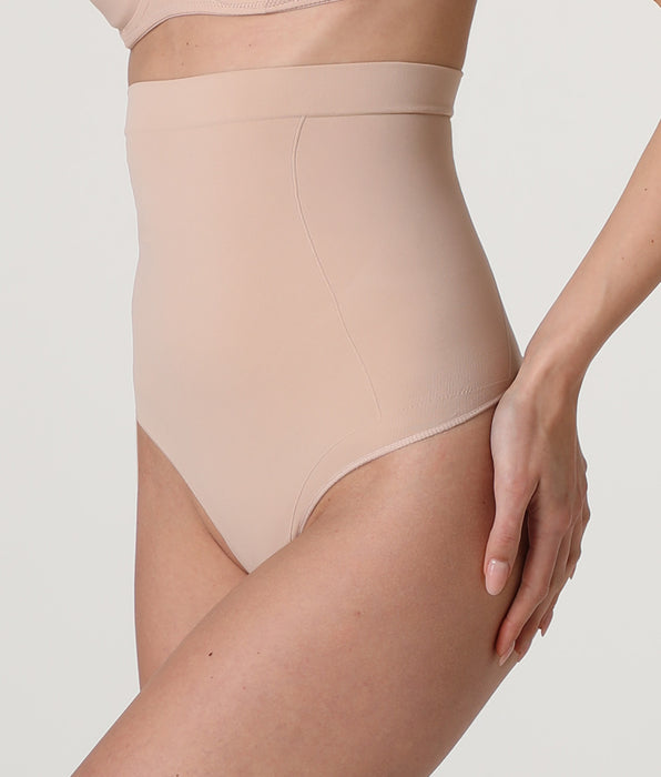 Lovable Silhouette Shaping High Waist Thong Shaper in microfiber, powder pink