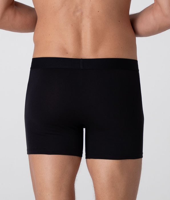 Lovable Long Boxer Modern Stretch Cotton, Black