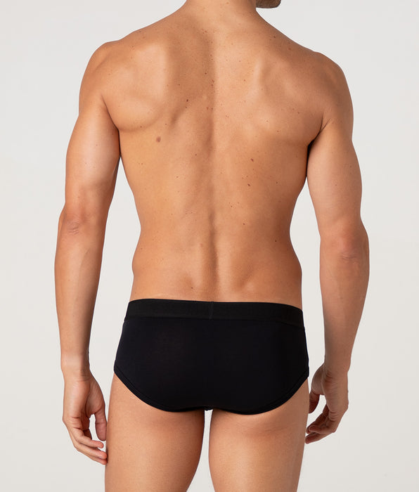 Lovable Signature Cotton Pima Stretch Cotton Briefs, Black